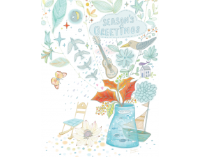 การ์ดปีใหม่ การ์ด ส.ค.ส. บัตรอวยพร New year card 5×7 inch GN 6007 ฿ 14.00