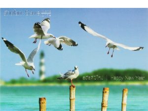 การ์ดปีใหม่ การ์ด ส.ค.ส. บัตรอวยพร New year card 5×7 inch GN 5532 ฿ 14.00